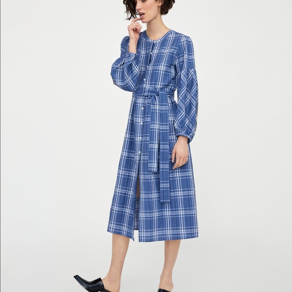 Zara Dresses & Skirts - ZARA | Checked Tunic Dress